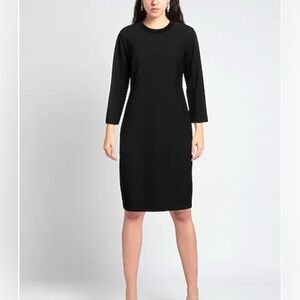 Peserico NWT Black Womens Midi Dress Size 42 (US 6)